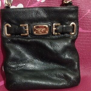Michael Kors Black Leather Crossbody Bag